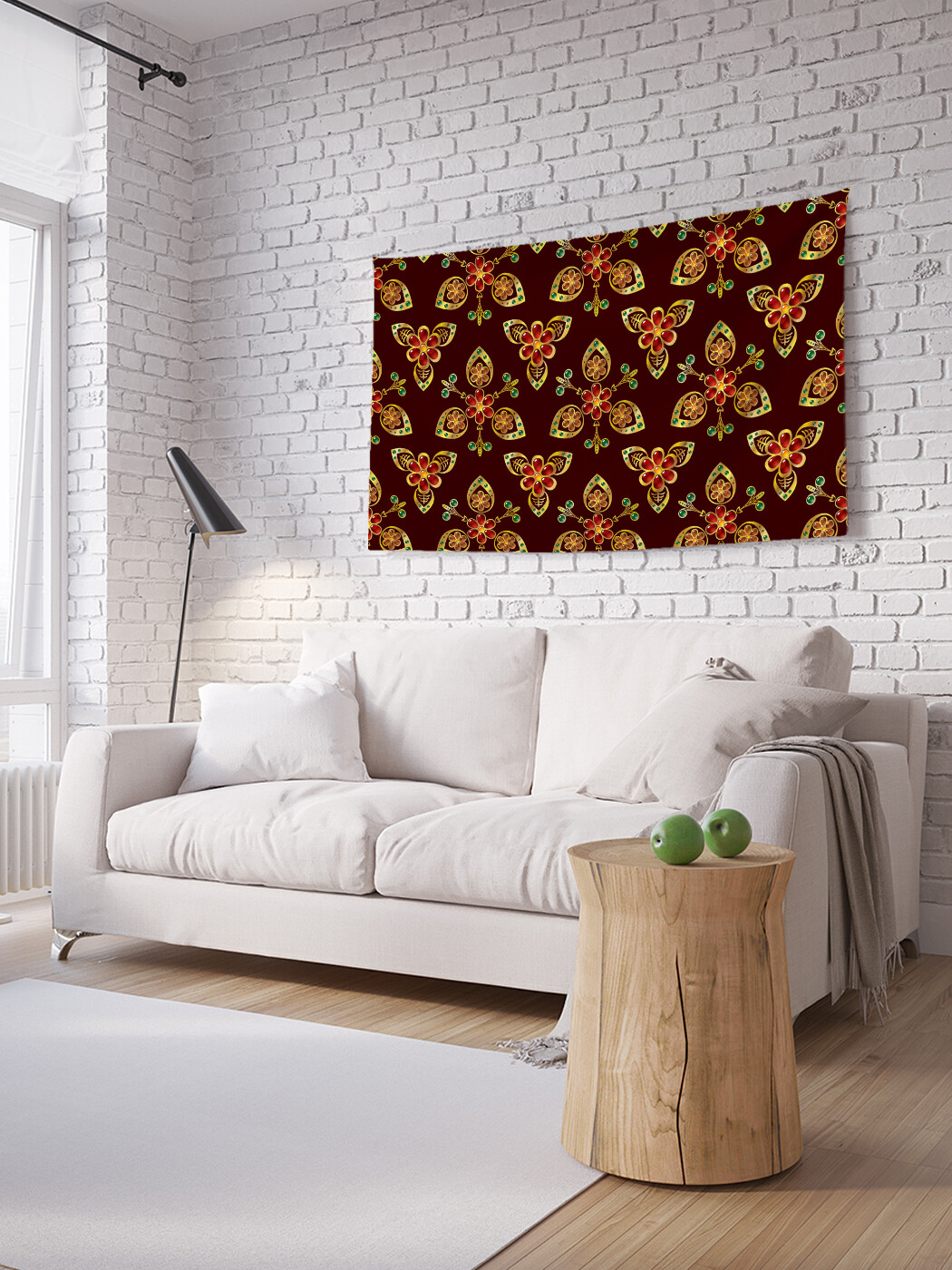 

Горизонтальное фотопанно JoyArty Золотое цветение, из ткани, 100х150 см