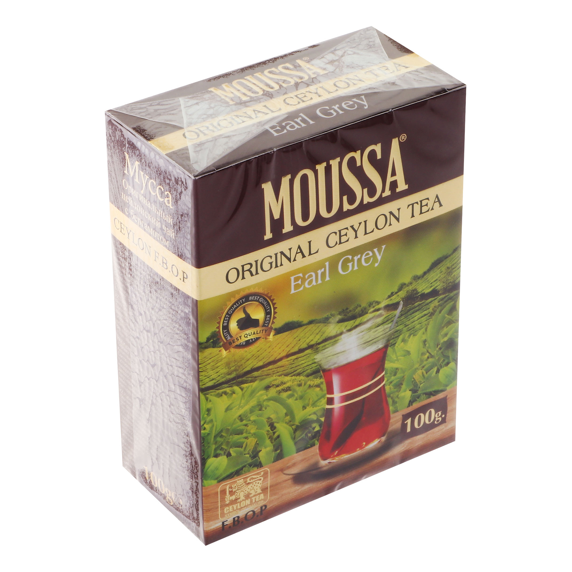 

Чай черный Moussa Earl Grey F.B.O.P. листовой 100 г