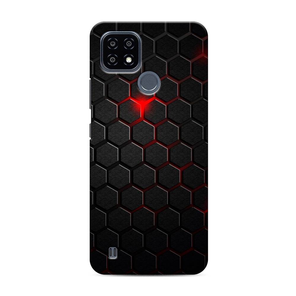 

Чехол Awog "Фон соты красные" для Realme C25Y, 2510920-2