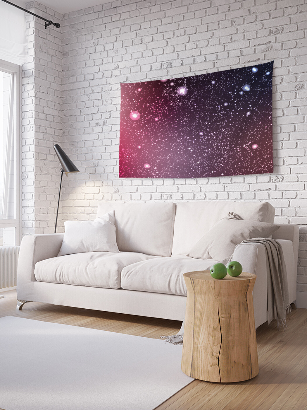 

Горизонтальное фотопанно JoyArty Звездные вспышки, из ткани, 100х150 см