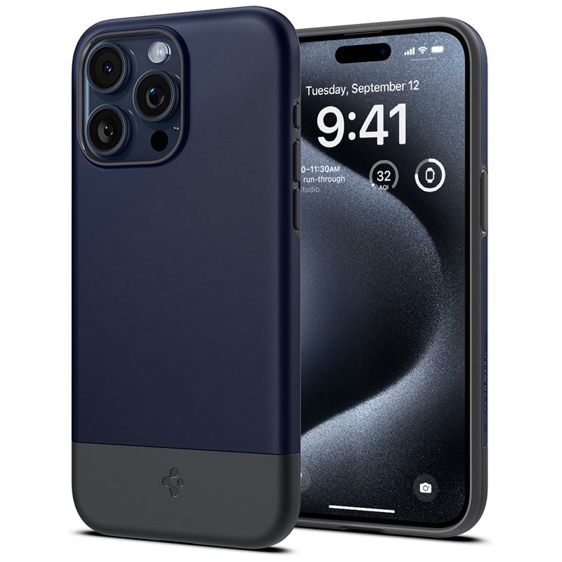 Чехол Spigen для iPhone 15 Pro - Style Armor (MagFit) - Синий - ACS06747