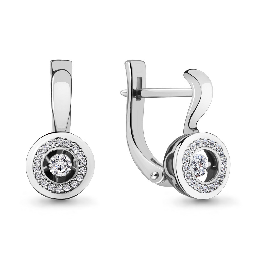 

Серьги из белого золота с бриллиантом Aquamarine Aquamarine 942401А_585_бз, 942401А_585_бз