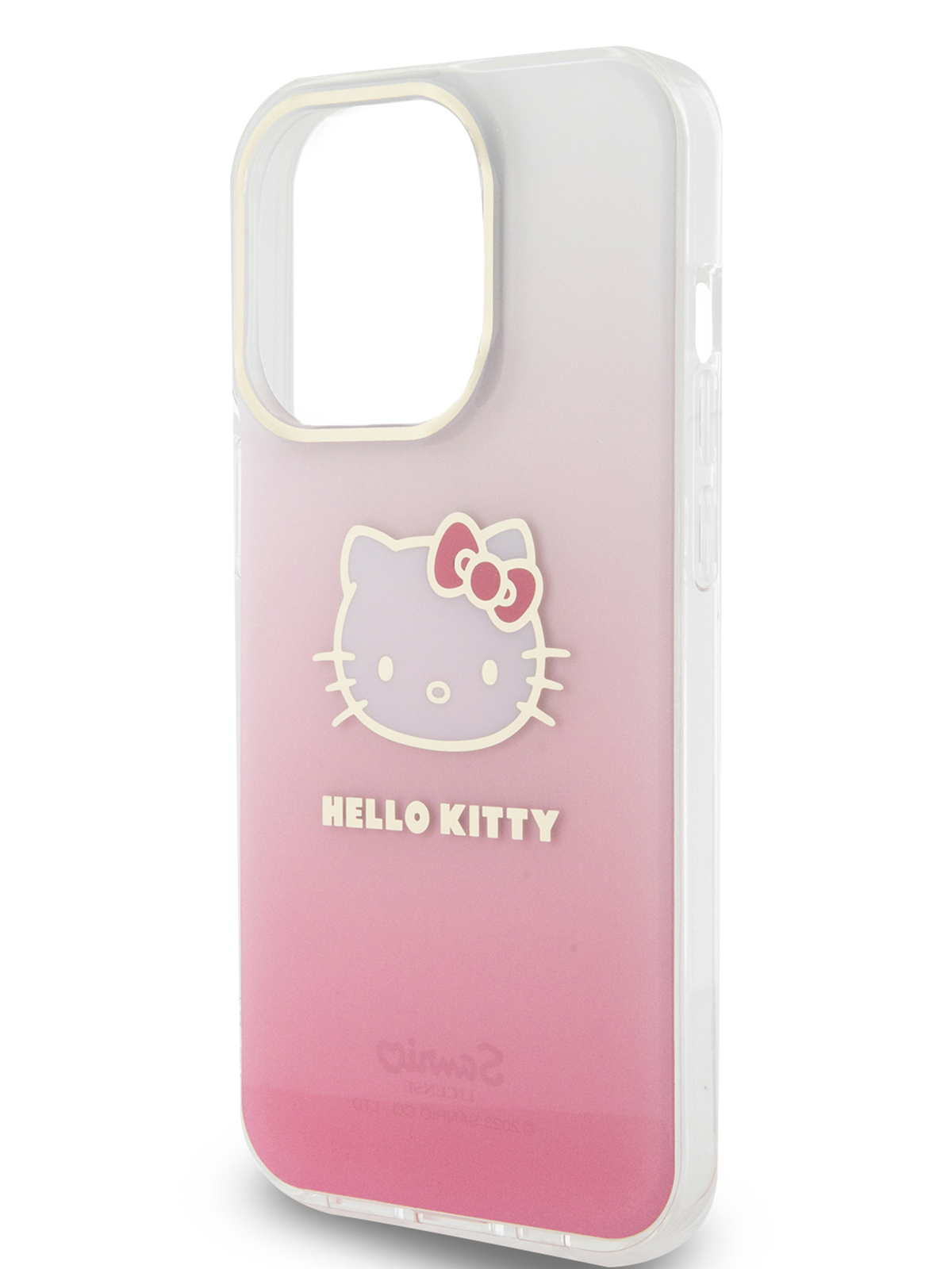 Чехол Hello Kitty для iPhone 15 Pro Max ударопрочный с принтом Kitty Head, градиент