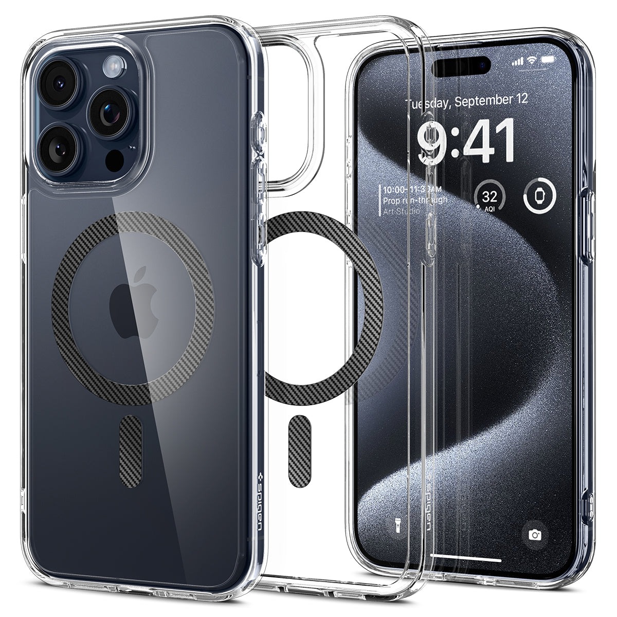 

Чехол Spigen для iPhone 15 Pro - Ultra Hybrid (MagFit) - Черный - ACS06717, iPhone 15 Pro - MagSafe|Ultra Hybrid|Ultra Hybrid (MagFit)|MagFit