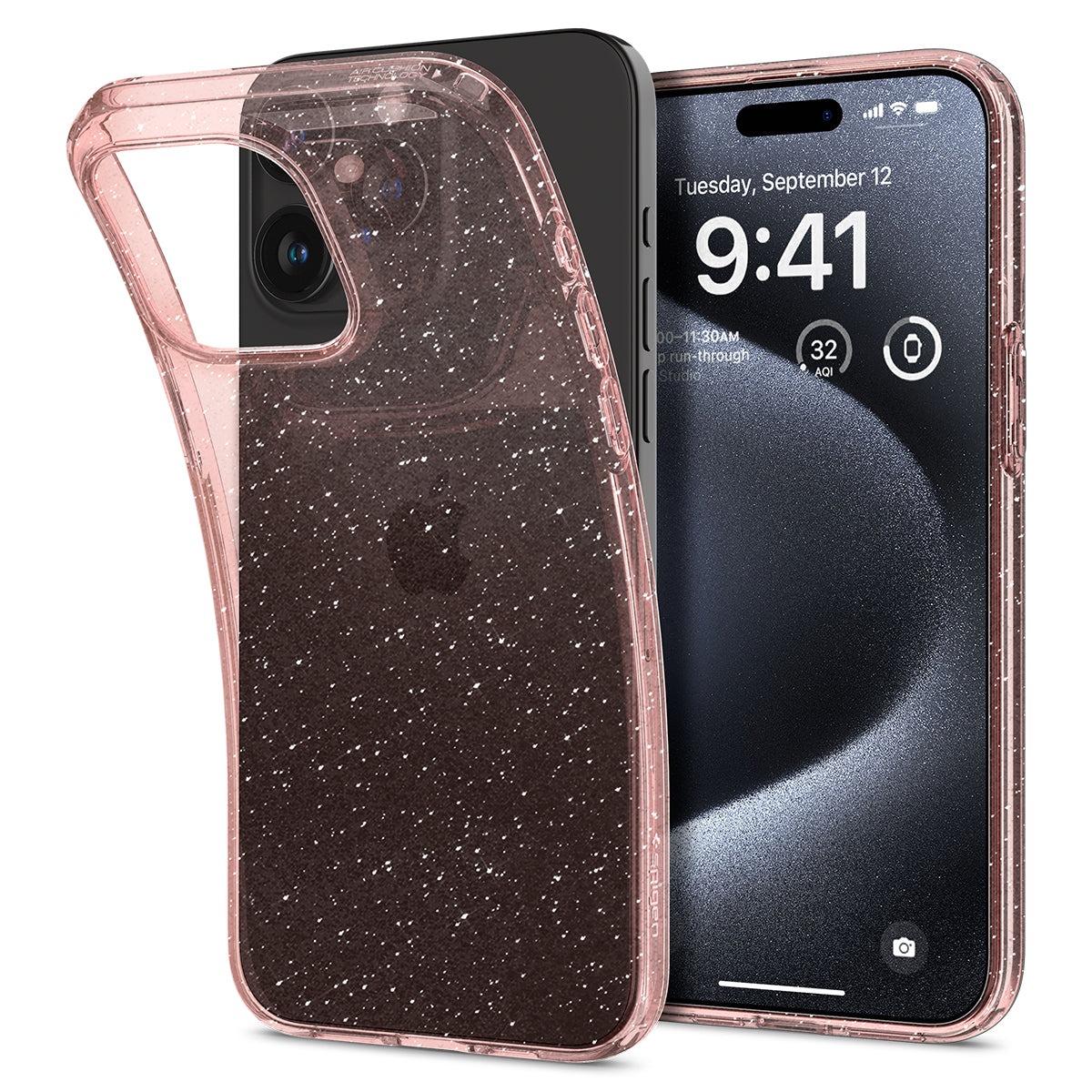 

Чехол Spigen для iPhone 15 Pro - Liquid Crystal Glitter - Прозрачный/Розовый - ACS06702, iPhone 15 Pro - Liquid Crystal|Liquid Crystal Glitter