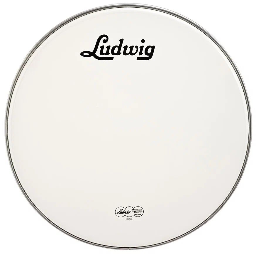 

Ludwig Lw214w - Пластик для барабана 14двойной с глицерином, с напылением, белый