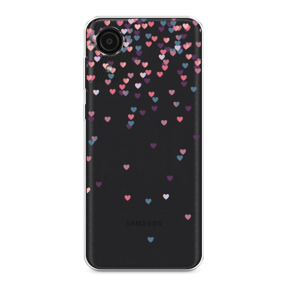 

Чехол на Samsung Galaxy A03 Core "Посыпка сердечки", Розовый;фиолетовый, 2104750-3