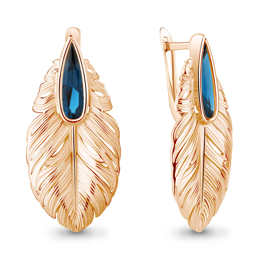 

Серьги из серебра с топазом искусственным Aquamarine Aquamarine 4778293_925_з, 4778293_925_з
