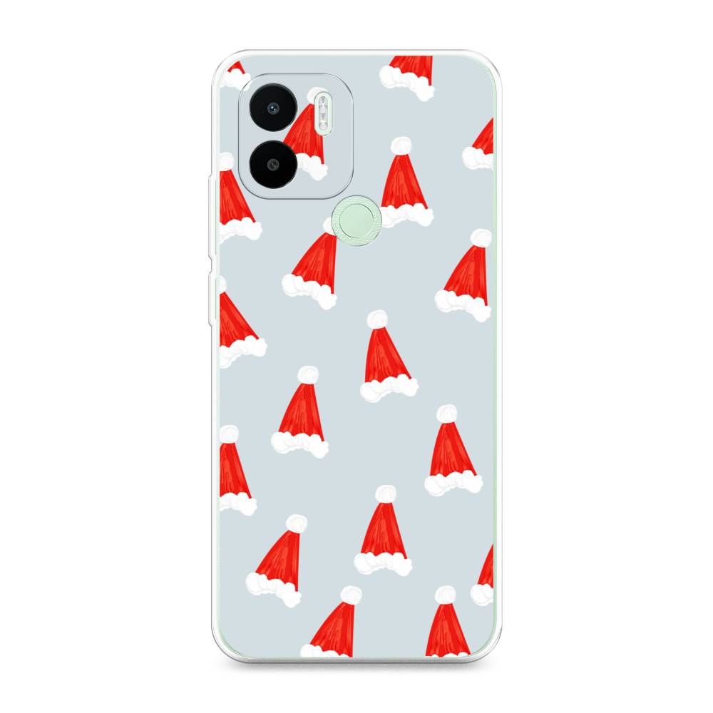 

Чехол на Redmi A1+ "Новогодние шапочки", Белый;красный;серый, 316750-5