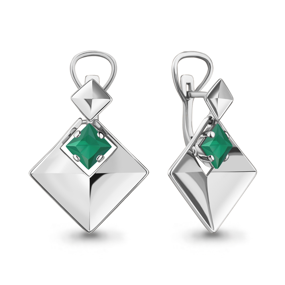

Серьги из серебра с агатом Aquamarine Aquamarine 4778009_925_р, 4778009_925_р