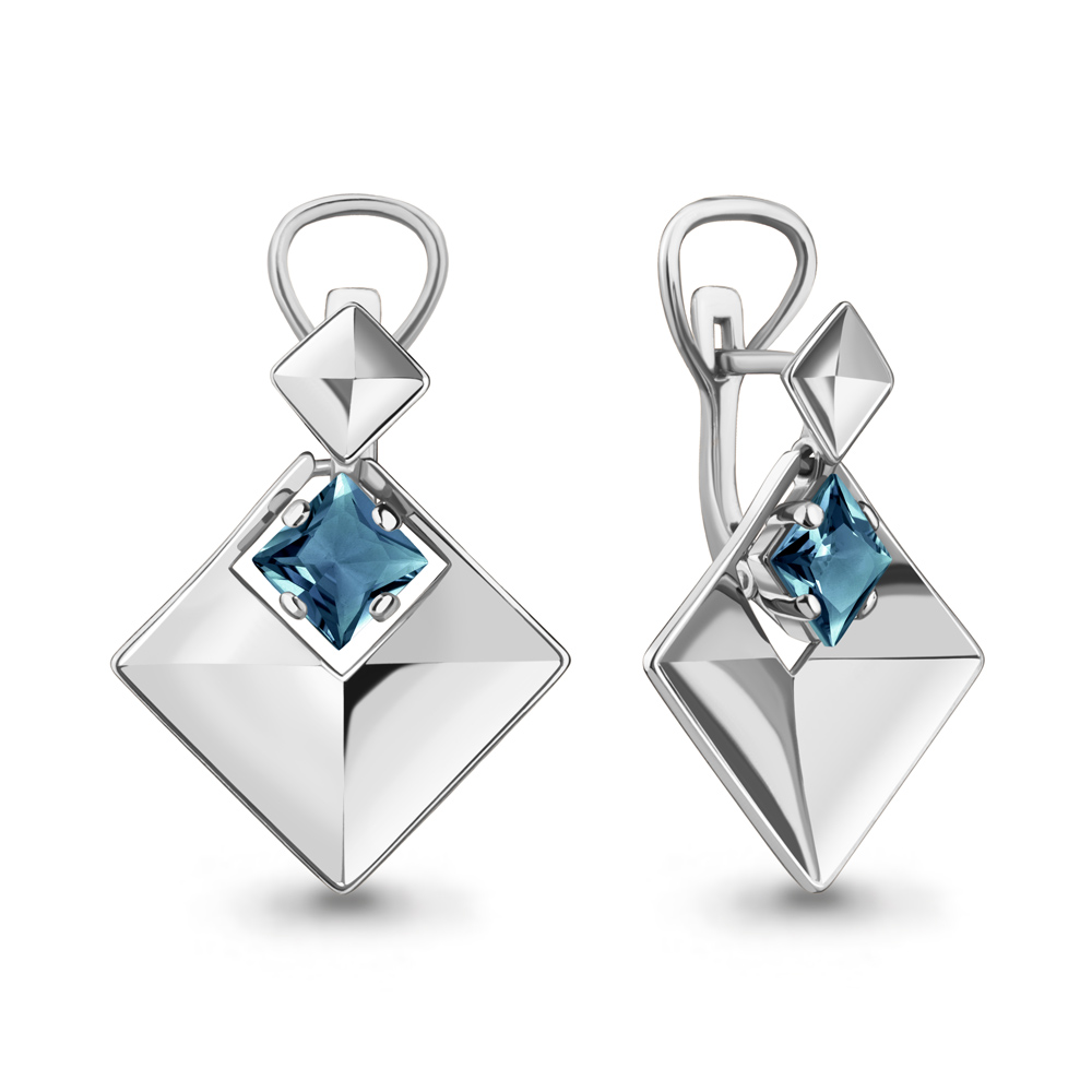 

Серьги из серебра с топазом Aquamarine Aquamarine 4778008_925_р, 4778008_925_р