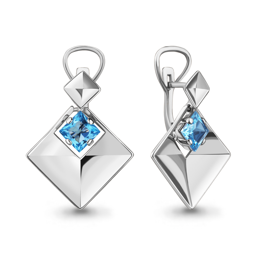 

Серьги из серебра с топазом Aquamarine Aquamarine 4778005_925_р, 4778005_925_р