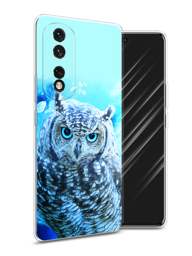 

Чехол Awog на Honor 80 Pro "Сова арт 7", Синий;голубой, 6120450-1