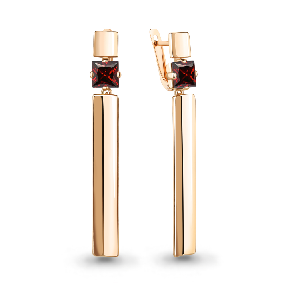 

Серьги из серебра с гранатом Aquamarine Aquamarine 4777703_925_з, 4777703_925_з