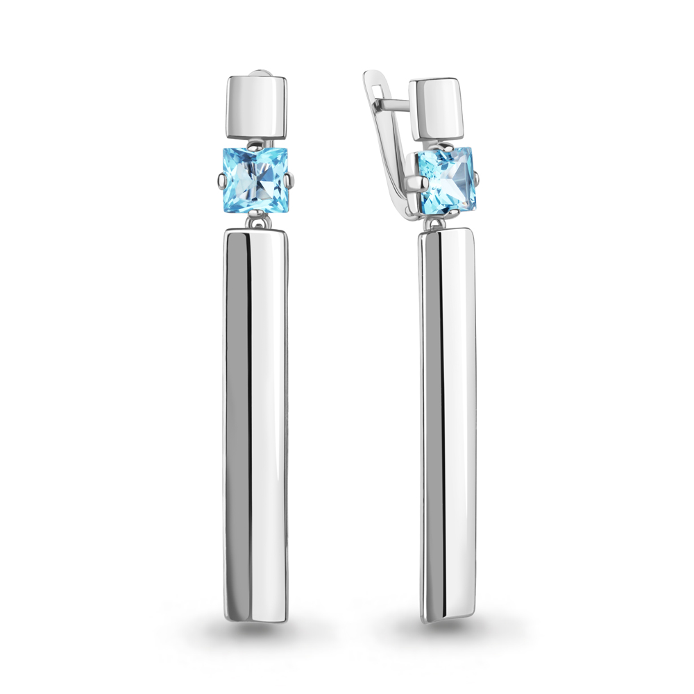 

Серьги из серебра с топазом Aquamarine Aquamarine 4777702_925_р, 4777702_925_р