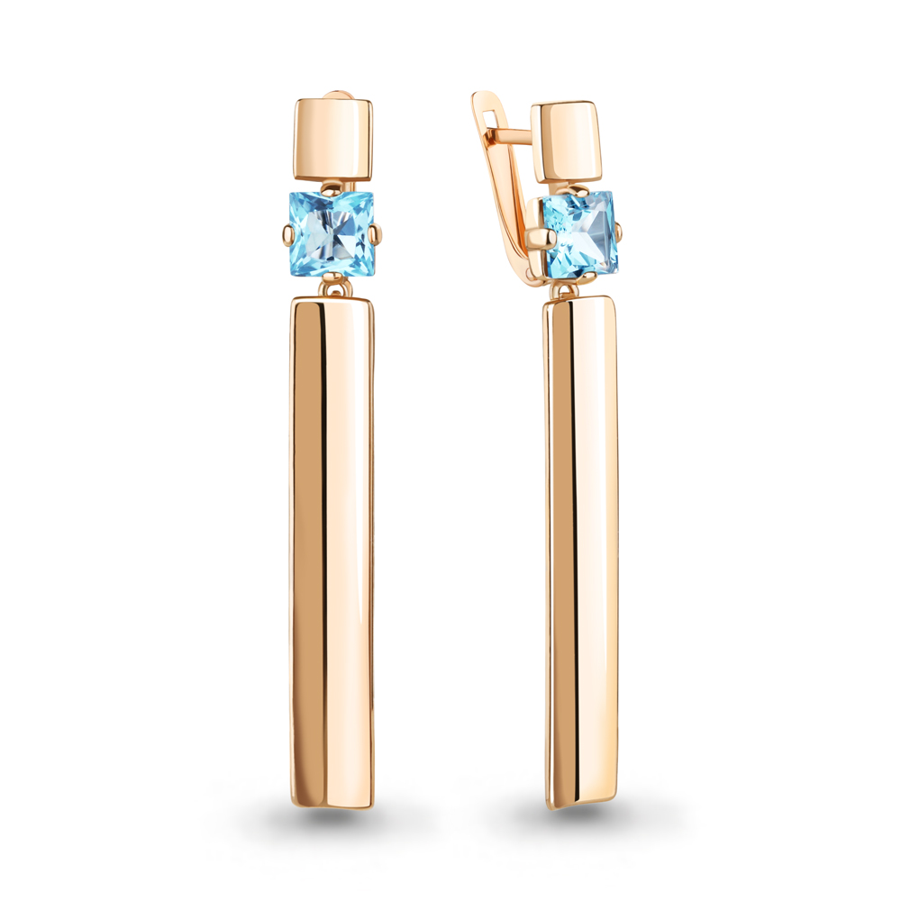 

Серьги из серебра с топазом Aquamarine Aquamarine 4777702_925_з, 4777702_925_з