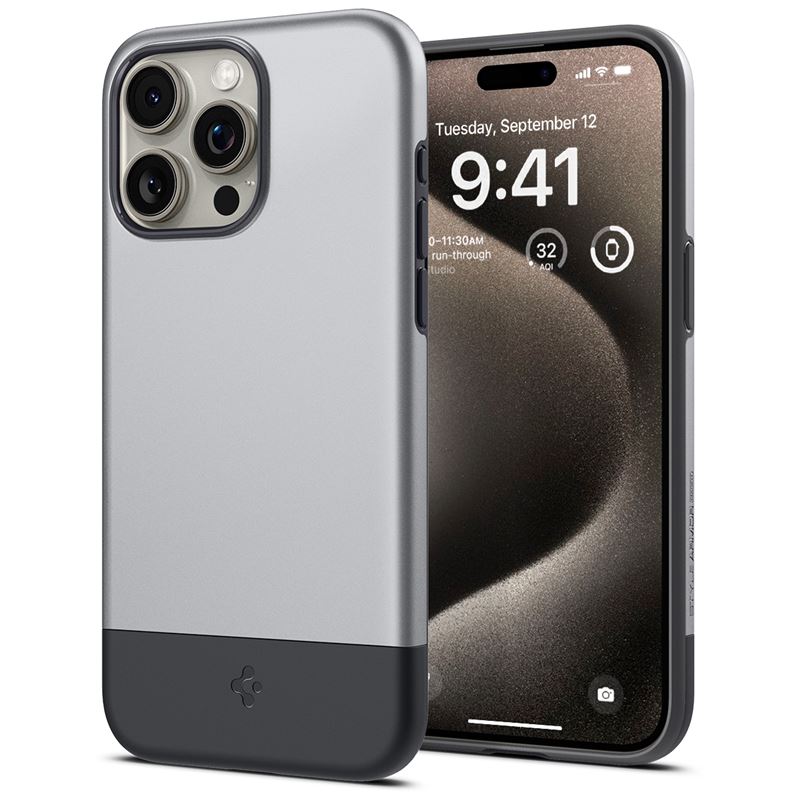 

Чехол Spigen для iPhone 15 Pro Max - Style Armor (MagFit) - Серый - ACS06613, iPhone 15 Pro Max - MagSafe|Style Armor|MagFit