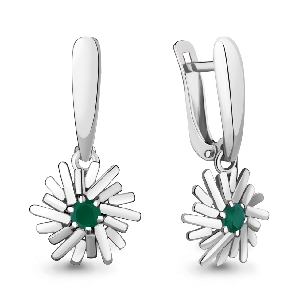 

Серьги из серебра с агатом Aquamarine Aquamarine 4777209_925_р, 4777209_925_р