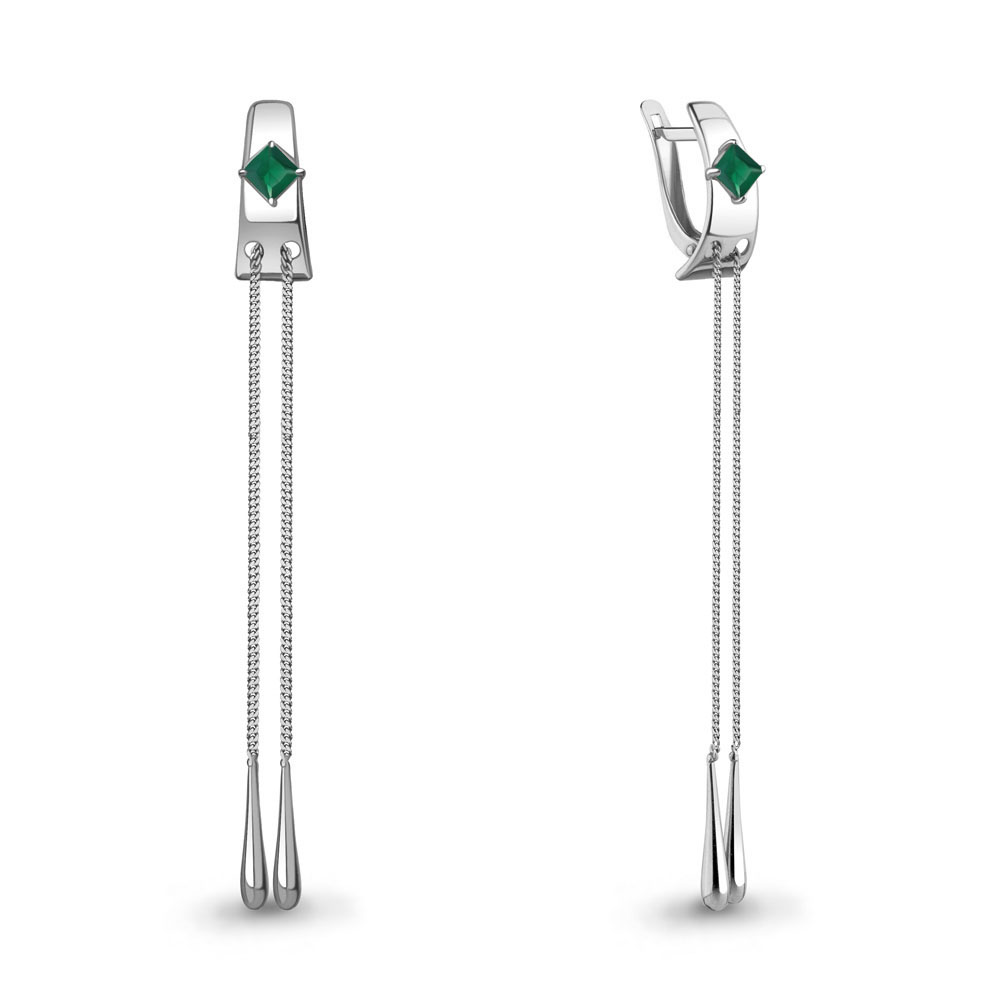 

Серьги из серебра с агатом Aquamarine Aquamarine 4776809_925_р, 4776809_925_р