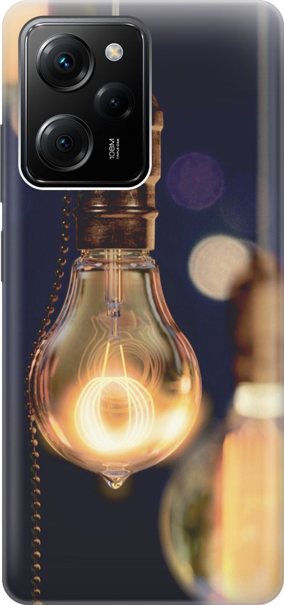 

Чехол на Poco X5 Pro 5G "Ретро-лампа", Желтый;синий, 158256