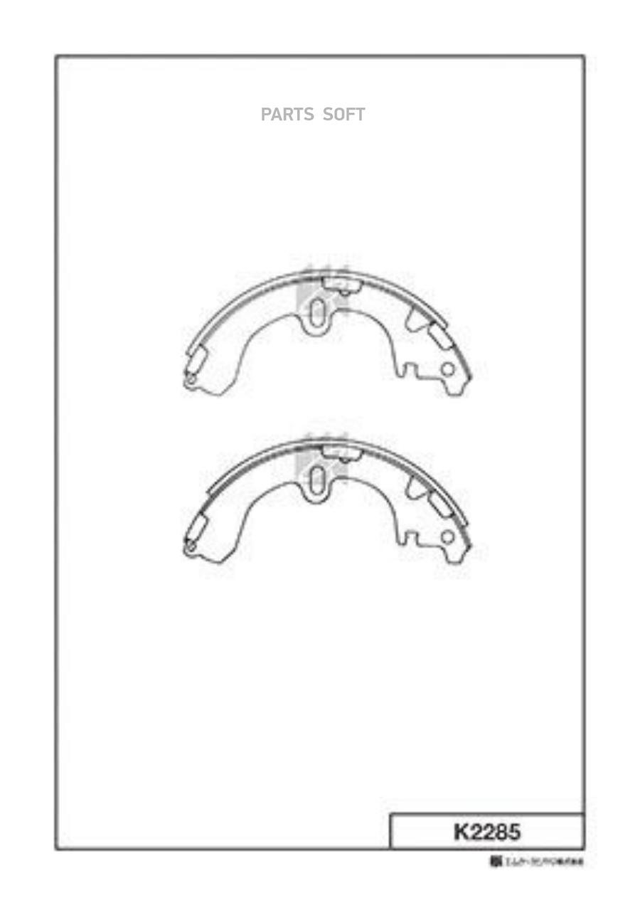 KASHIYAMA K2285 Колодки тормбараб200x35 1шт 1796₽