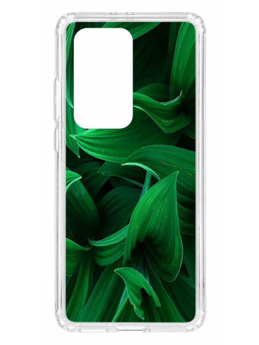 фото Чехол на huawei p40 pro+ kruche print grass кruче