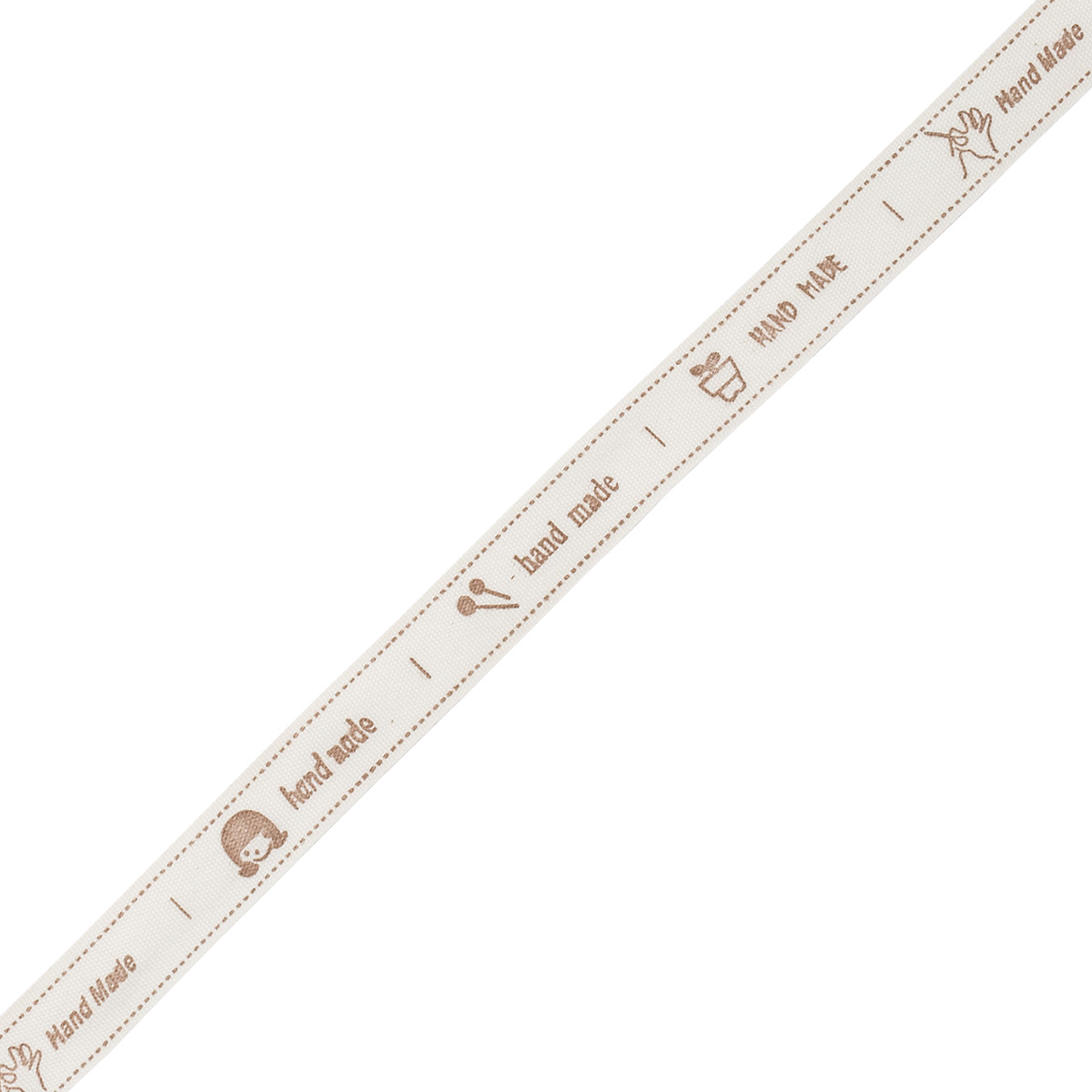 3AR2850 Лента декоративная Hand Made 100 хб 15 см2286 м цв натуральный 499₽