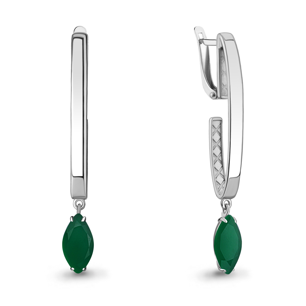 

Серьги из серебра с агатом Aquamarine Aquamarine 4776509_925_р, 4776509_925_р