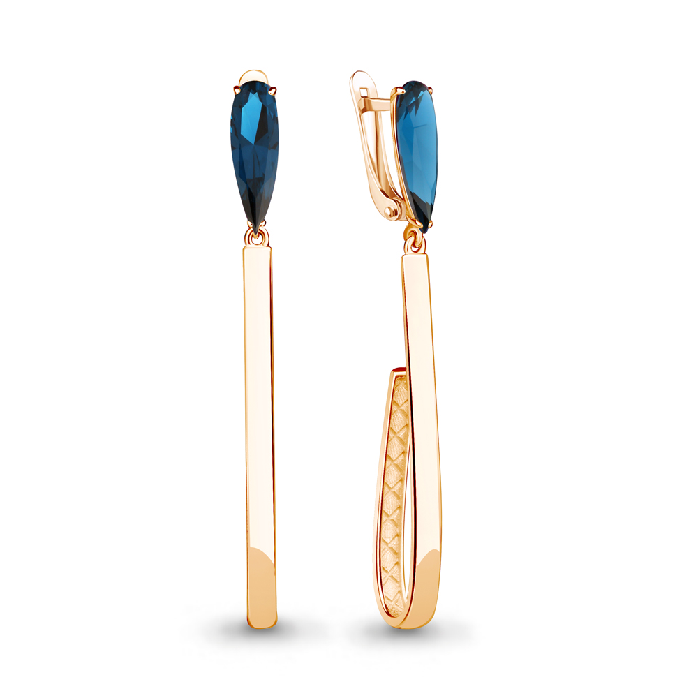 

Серьги из серебра с топазом искусственным Aquamarine Aquamarine 4776393_925_з, 4776393_925_з