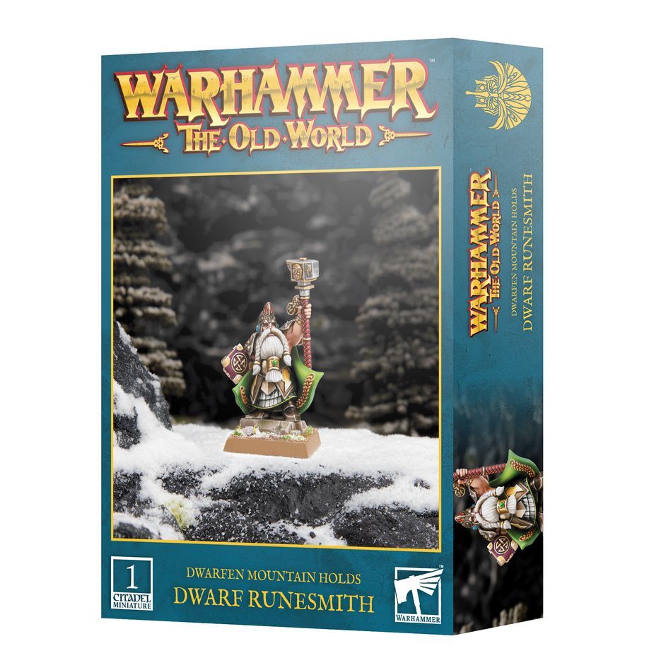 

Миниатюра Warhammer The Old World - Dwarfen Mountain Holds: Dwarf Runesmith, 10-06