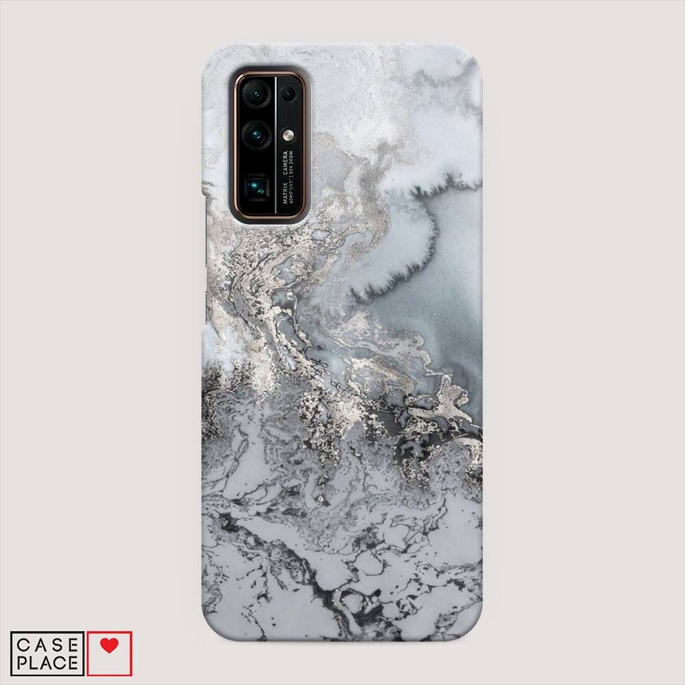 фото Чехол awog "морозная лавина серая" для honor 30