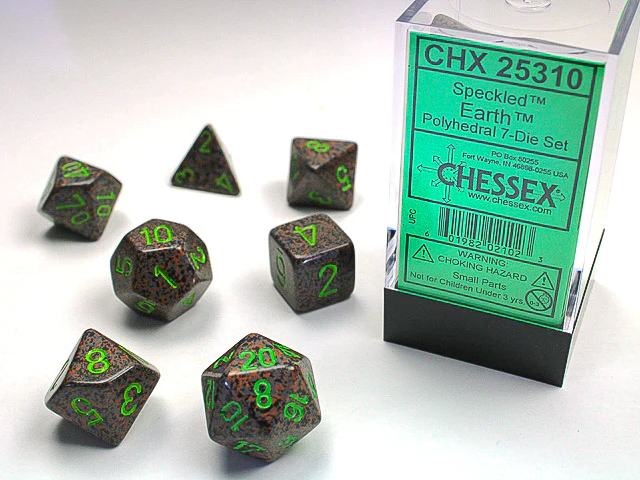 Набор кубиков Chessex 7-dice set Earth