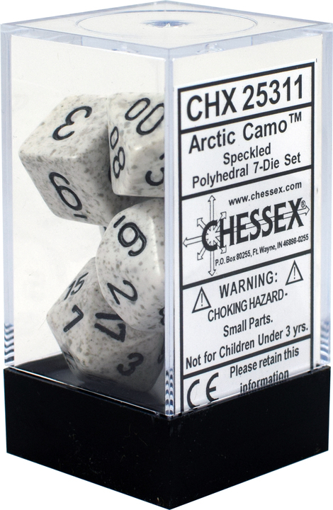 Набор кубиков Chessex 7-dice set Arctic Camo