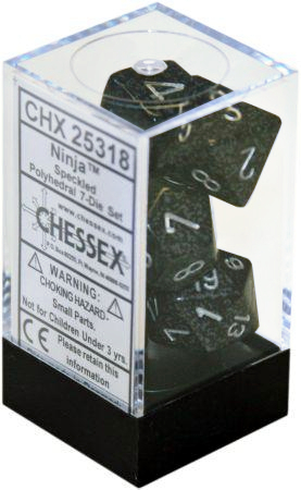 

Набор кубиков Chessex 7-dice set Ninja, Зеленый, CHX25318