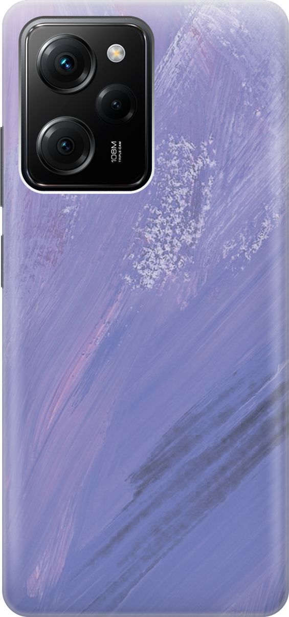 

Чехол на Xiaomi Poco X5 Pro 5G с принтом "Сиреневые мазки", Серый;фиолетовый, 158250