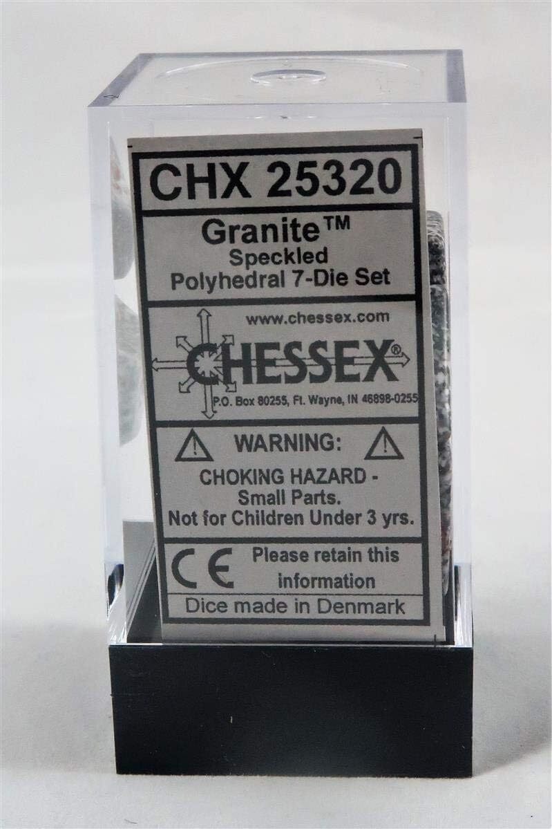 Набор кубиков Chessex 7-dice set Granite