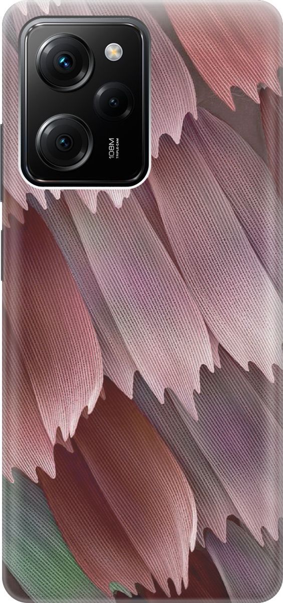 

Чехол на Poco X5 Pro 5G "Розовые лепестки", Красный;розовый, 158260