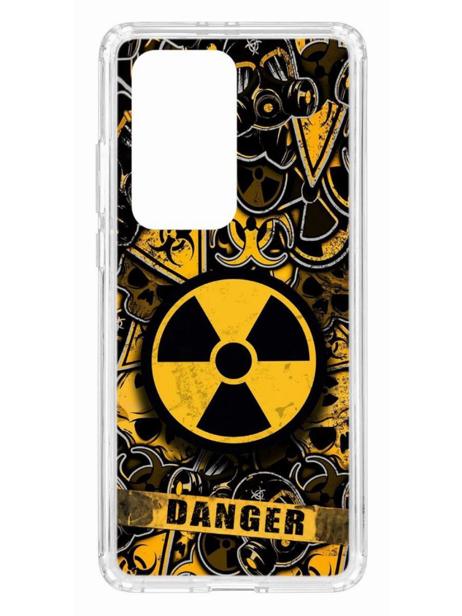 фото Чехол на huawei p40 pro+ kruche print danger кruче