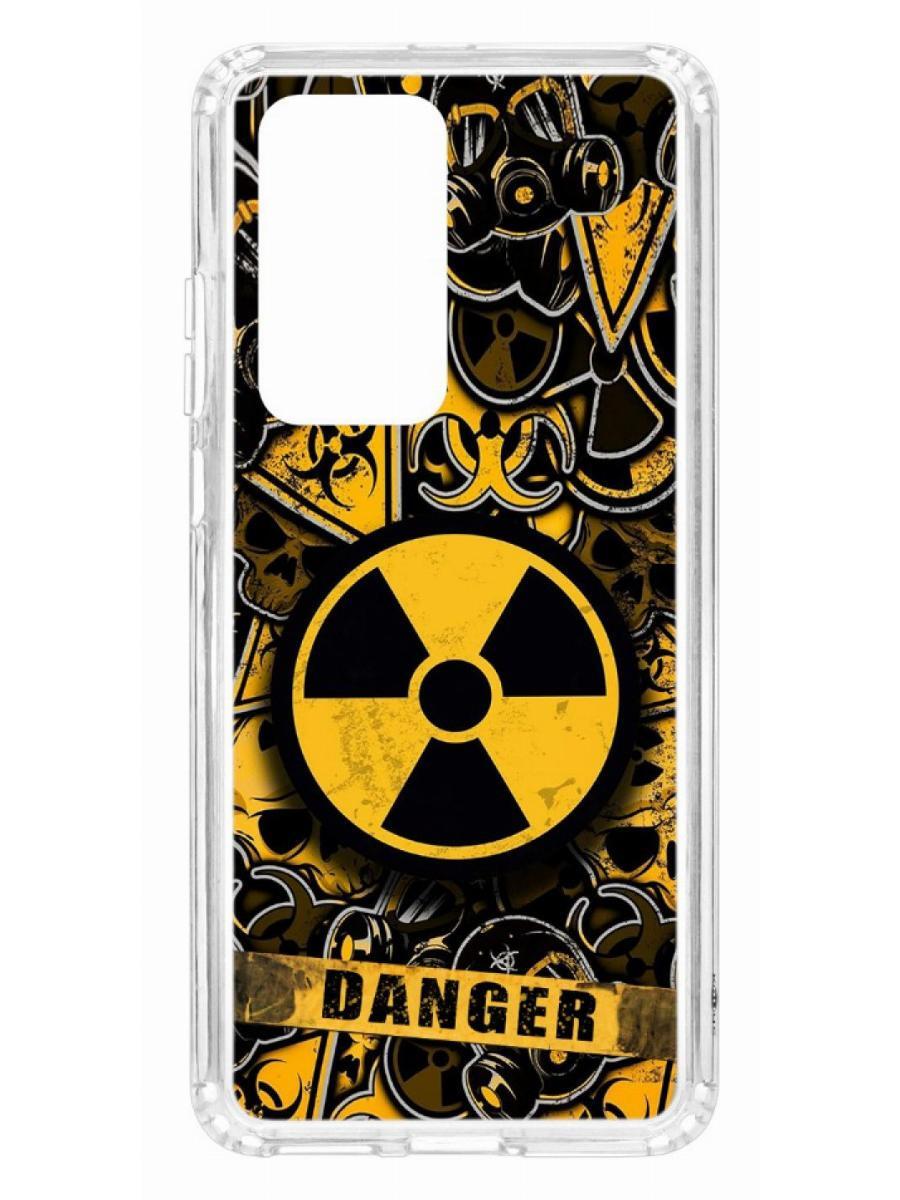 фото Чехол на huawei p40 pro kruche print danger кruче