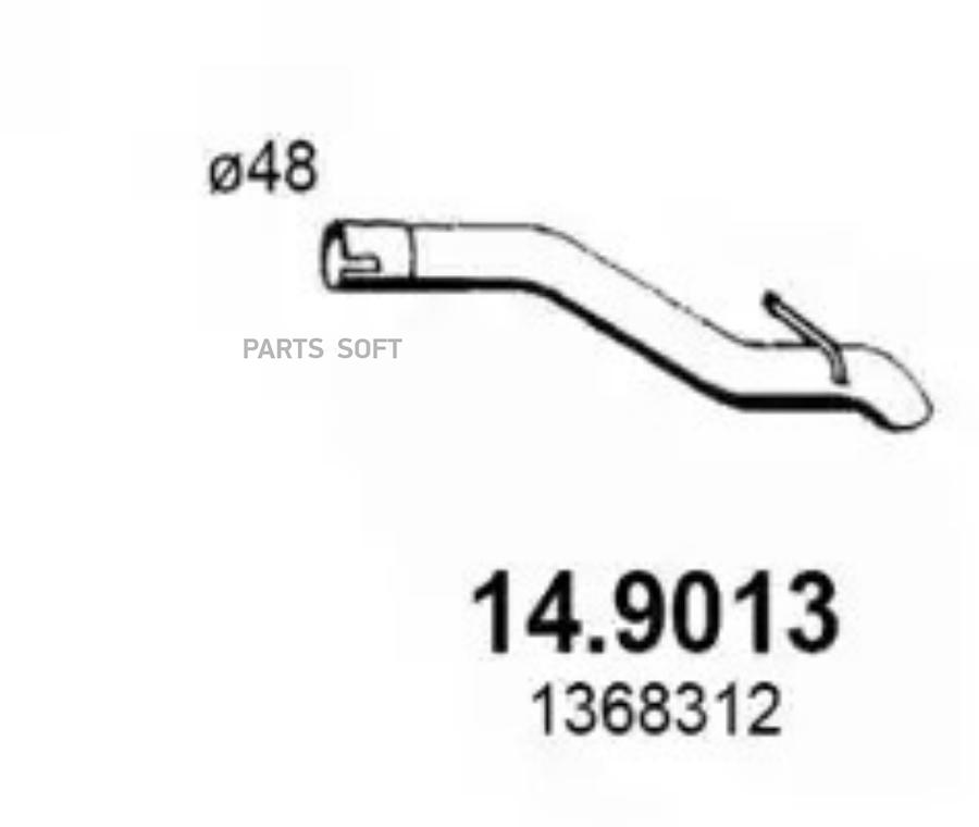 Труба Выхлопного Газа ASSO арт. 149013