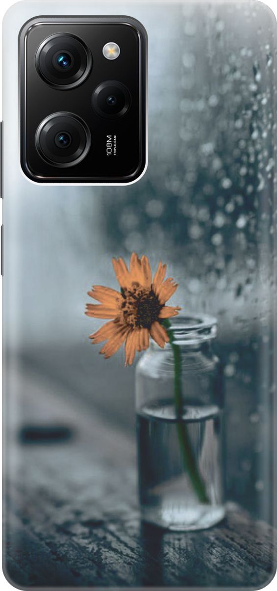 

Чехол на Poco X5 Pro 5G "Осенняя меланхолия", Желтый;серый, 158255