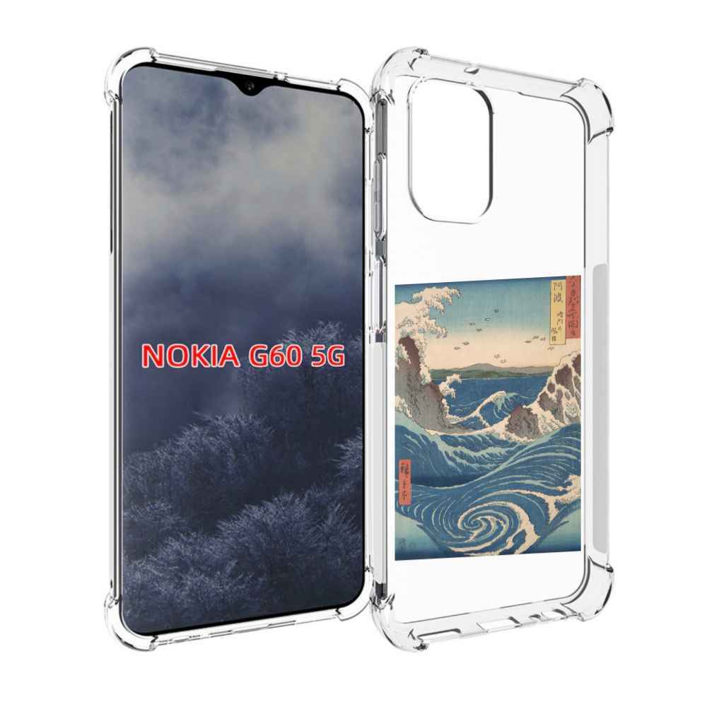 

Чехол MyPads картинка волны водоворот для Nokia G60 5G, Прозрачный, Tocco