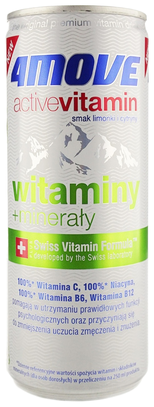 

Напиток витаминизированный 4Move Vitamin со вкусом лимона и лайма 250мл