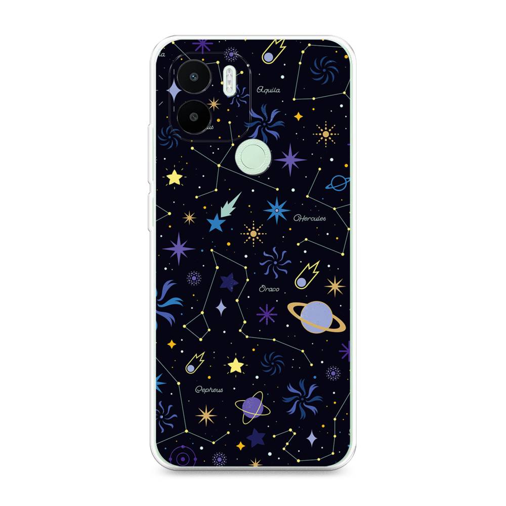 

Чехол на Redmi A1+ "Цветной космос", Желтый, 316750-2