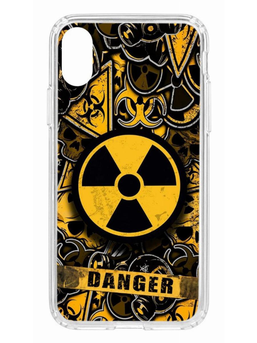 фото Чехол на iphone x/xs kruche print danger кruче