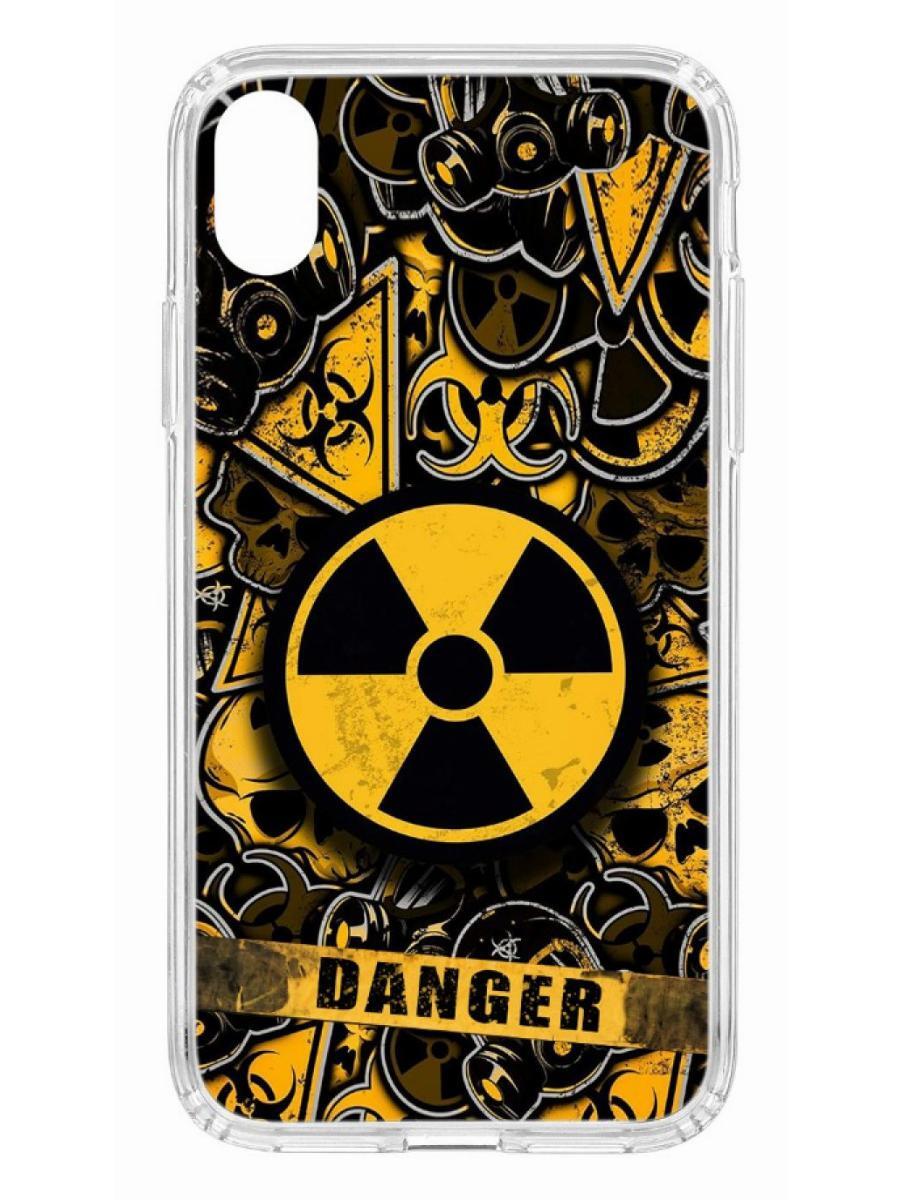 фото Чехол на apple iphone xr kruche print danger кruче