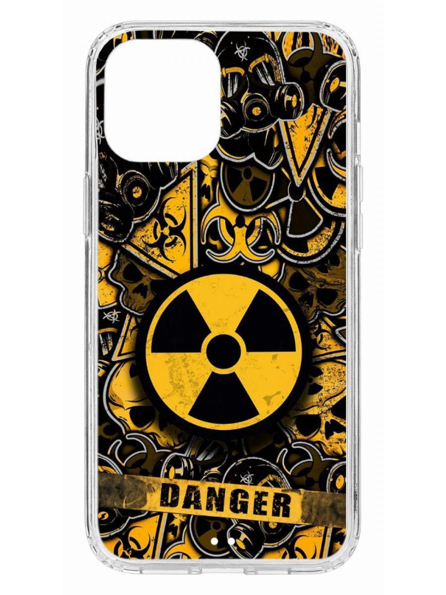 фото Чехол на apple iphone 12 pro max kruche print danger кruче