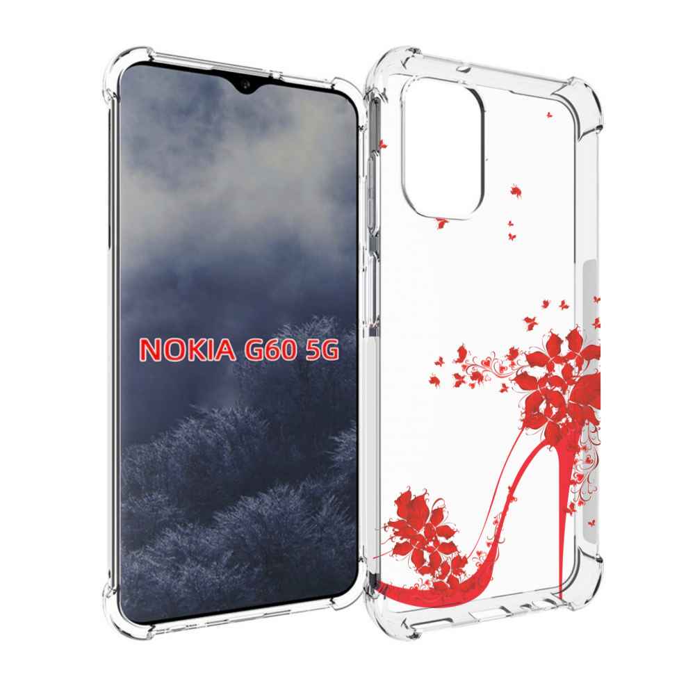 

Чехол MyPads каблук-в-цветах для Nokia G60 5G, Прозрачный, Tocco