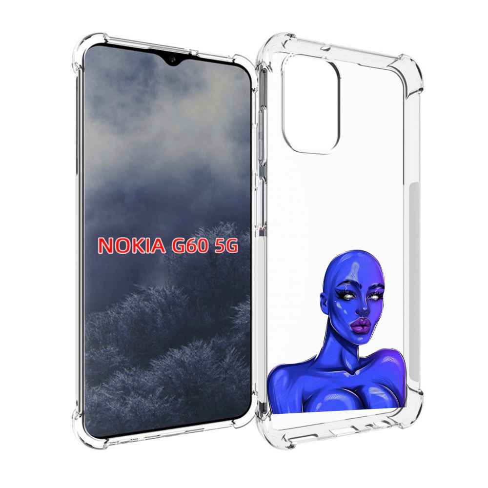 

Чехол MyPads инопланетянка для Nokia G60 5G, Прозрачный, Tocco