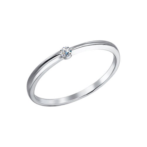 

Кольцо из серебра р. 17,5 SOKOLOV 94010628, фианит, 94010628
